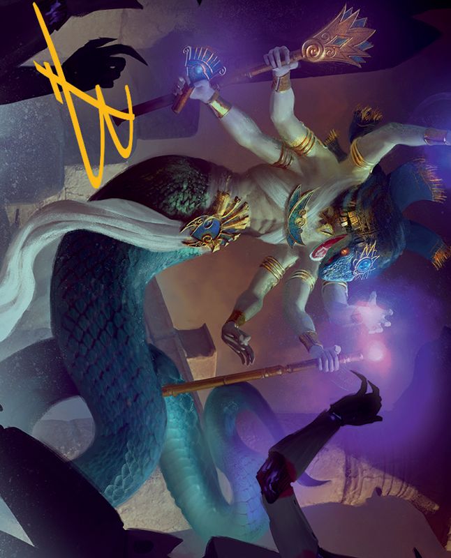 Imoti, Celebrant of Bounty Art Card (Gold-Stamped Signature) [March of the Machine Art Series]