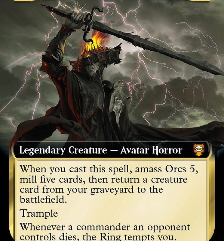 Sauron, Lord of the Rings (Extended Art) [The Lord of the Rings: Tales of Middle-Earth Commander]