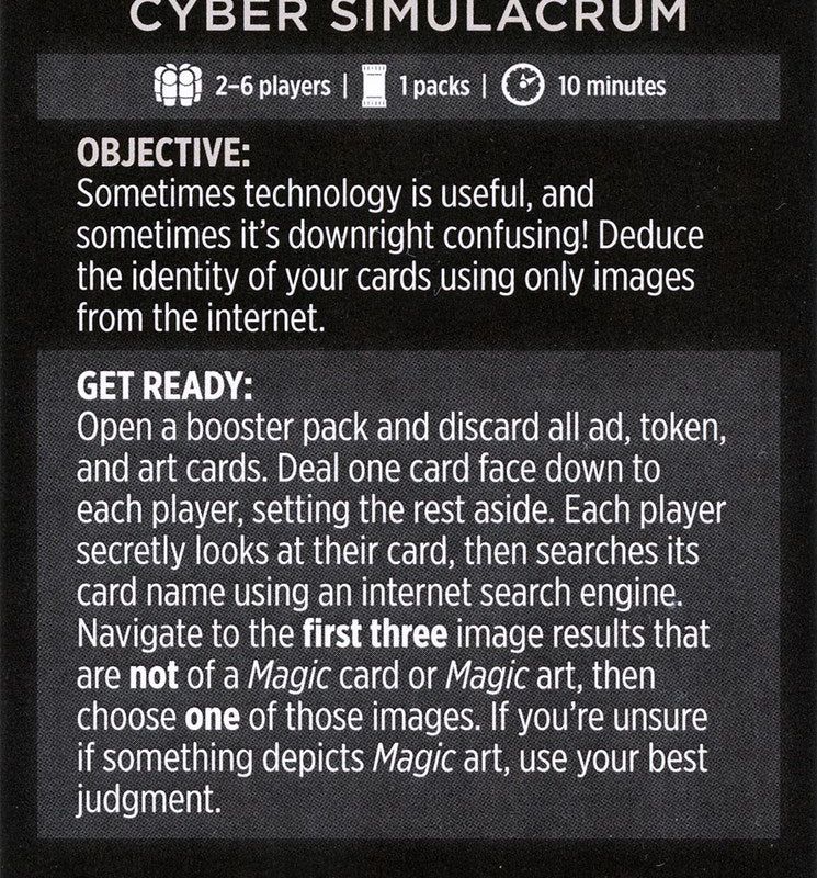 Cyber Simulacrum (Magic Minigame) [Phyrexia: All Will Be One Minigame]