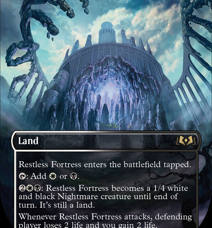 Restless Fortress (Borderless Alternate Art) [Wilds of Eldraine]