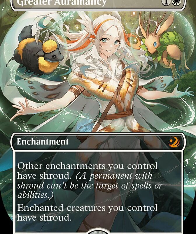 Greater Auramancy (Anime Borderless) (Confetti Foil) [Wilds of Eldraine: Enchanting Tales]