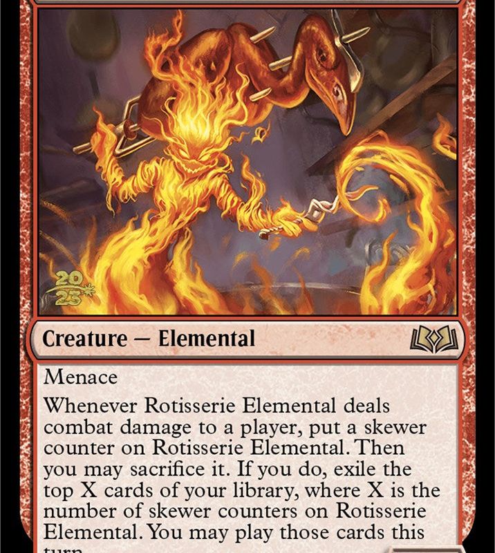 Rotisserie Elemental [Wilds of Eldraine Prerelease Promos]