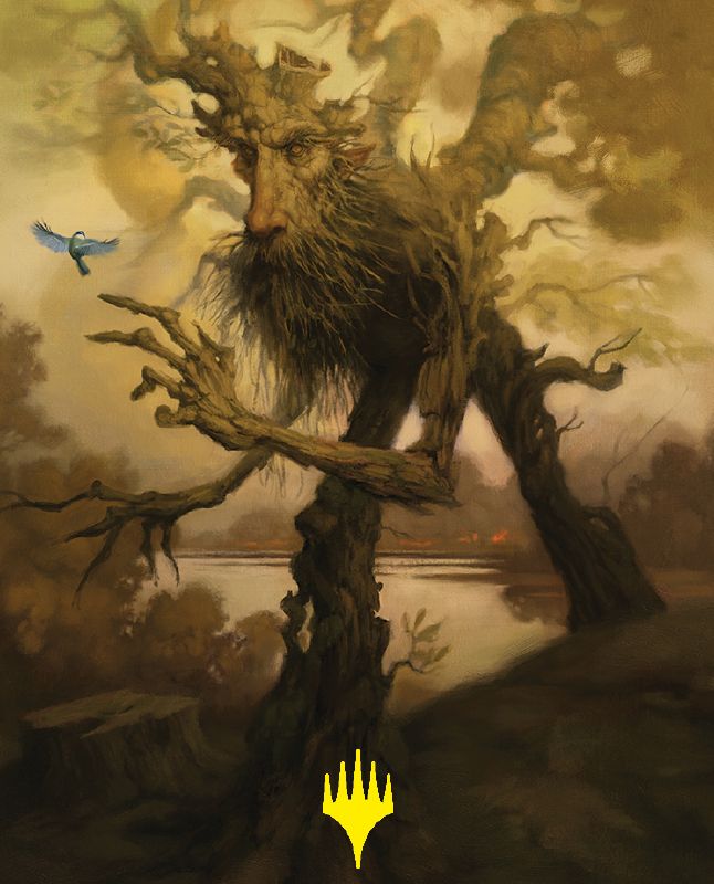 Treefolk Token Art Card (Gold-Stamped Signature) [The Lord of the Rings: Tales of Middle-earth Art Series]