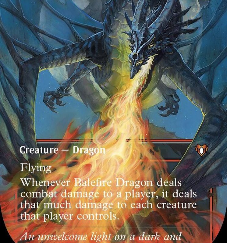 Balefire Dragon (Borderless Alternate Art) [Commander Masters]