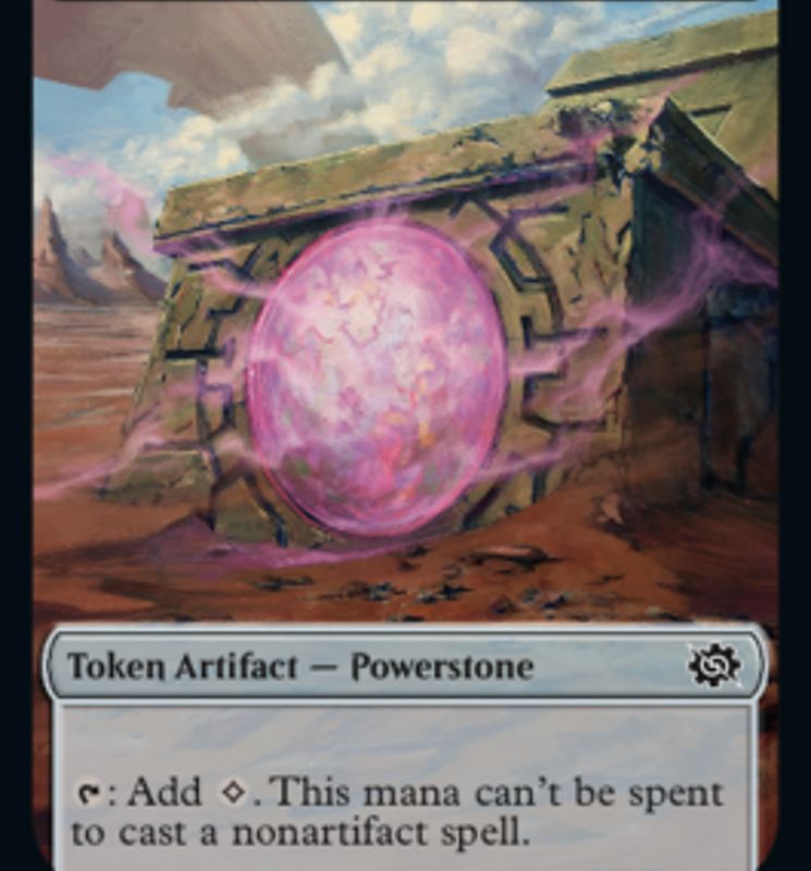 Copy // Powerstone Double-Sided Token [The Brothers' War Commander Tokens]