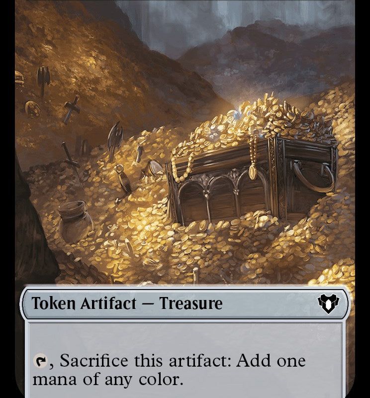 Treasure // Construct (0042) Double-Sided Token [Commander Masters Tokens]
