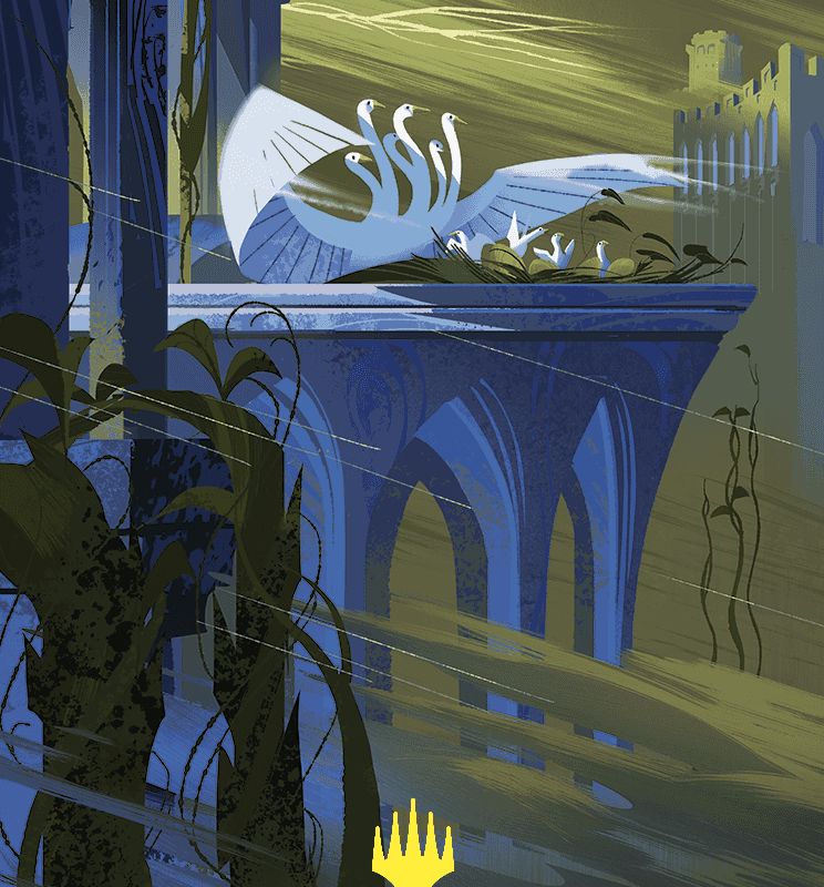 Doubling Season Art Card (Gold-Stamped Planeswalker Symbol) [Wilds of Eldraine Art Series]