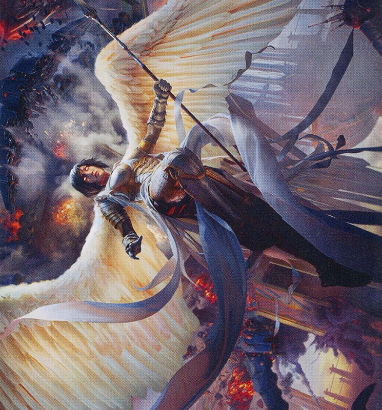 Serra Faithkeeper Art Card [March of the Machine Art Series]