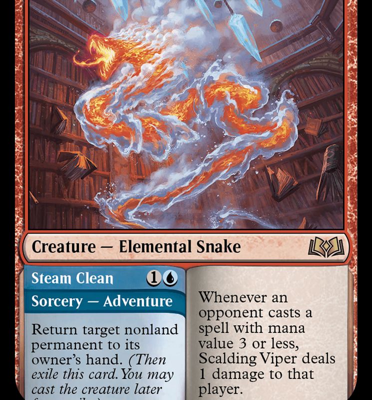 Scalding Viper // Steam Clean [Wilds of Eldraine]