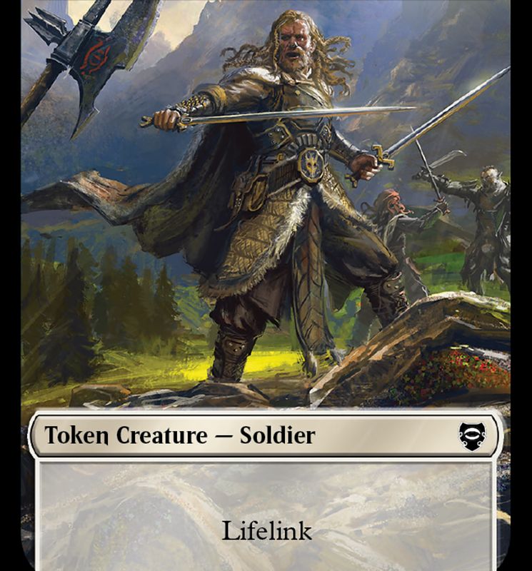 Soldier // Food Token [The Lord of the Rings: Tales of Middle-Earth Commander Tokens]