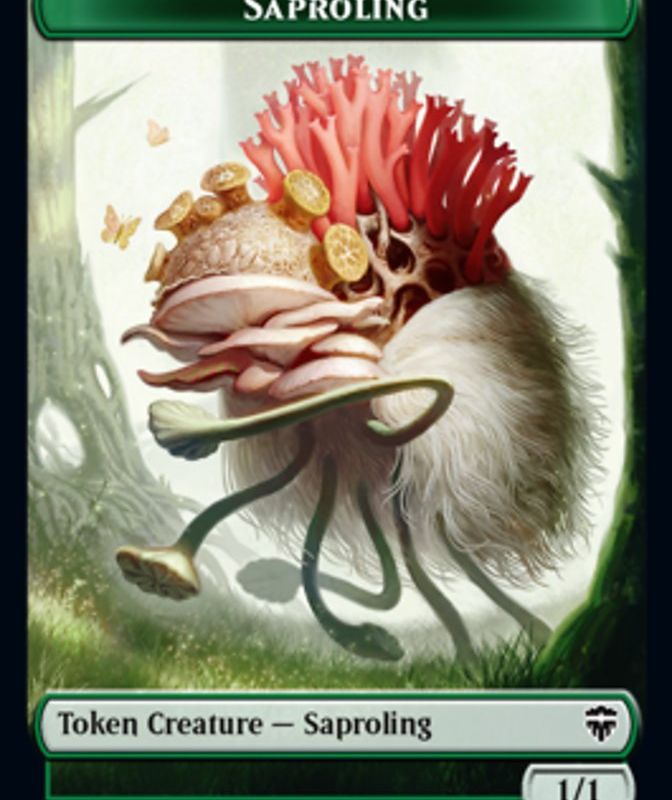Copy (023) // Saproling Double-Sided Token [Commander Legends Tokens]