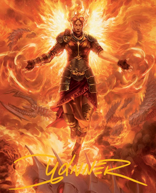 Chandra, Hope's Beacon Art Card (Gold-Stamped Signature) [March of the Machine Art Series]