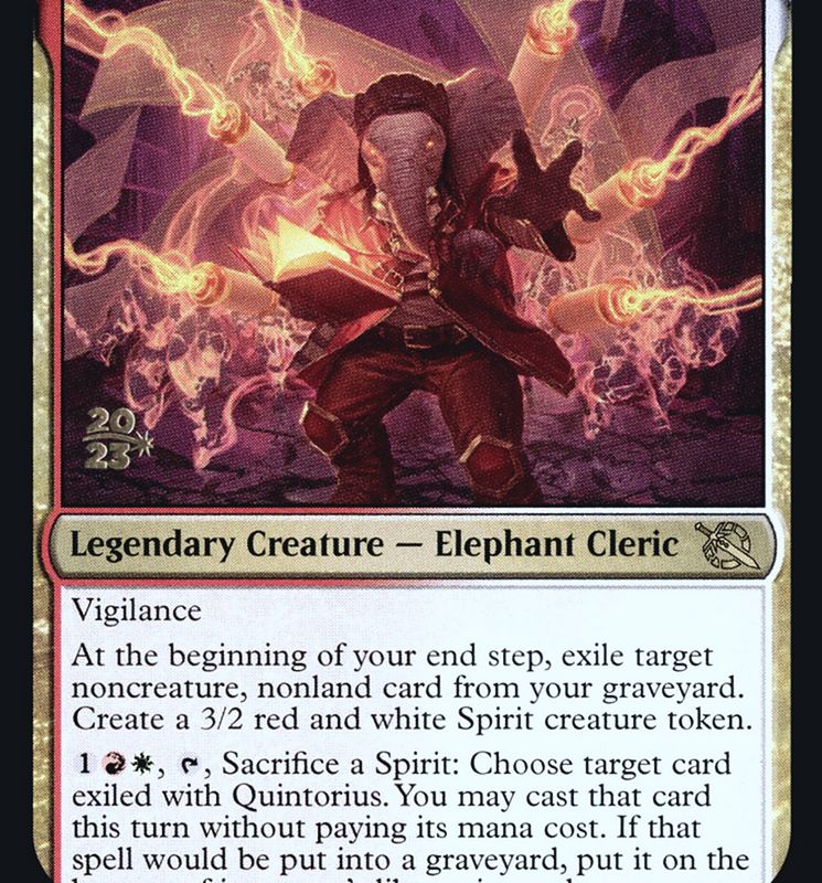 Quintorius, Loremaster [March of the Machine Prerelease Promos]