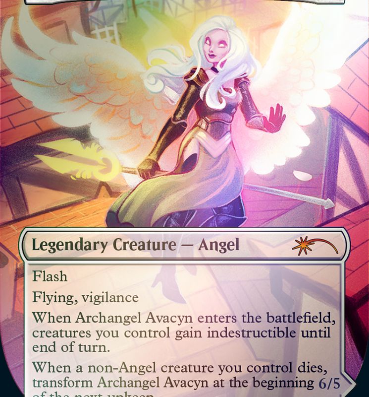 Archangel Avacyn // Avacyn, the Purifier (Borderless) [Secret Lair: From Cute to Brute]