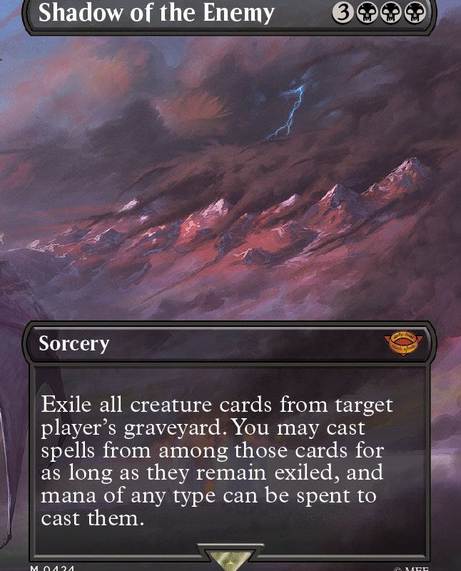 Shadow of the Enemy (Borderless Alternate Art) [The Lord of the Rings: Tales of Middle-Earth]
