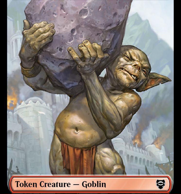 Goblin // Wraith Double-Sided Token [The Lord of the Rings: Tales of Middle-Earth Commander Tokens]