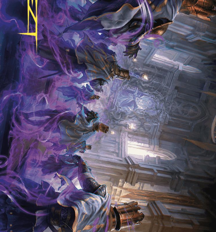 Eerie Interference Art Card (Gold-Stamped Signature) [Wilds of Eldraine Art Series]