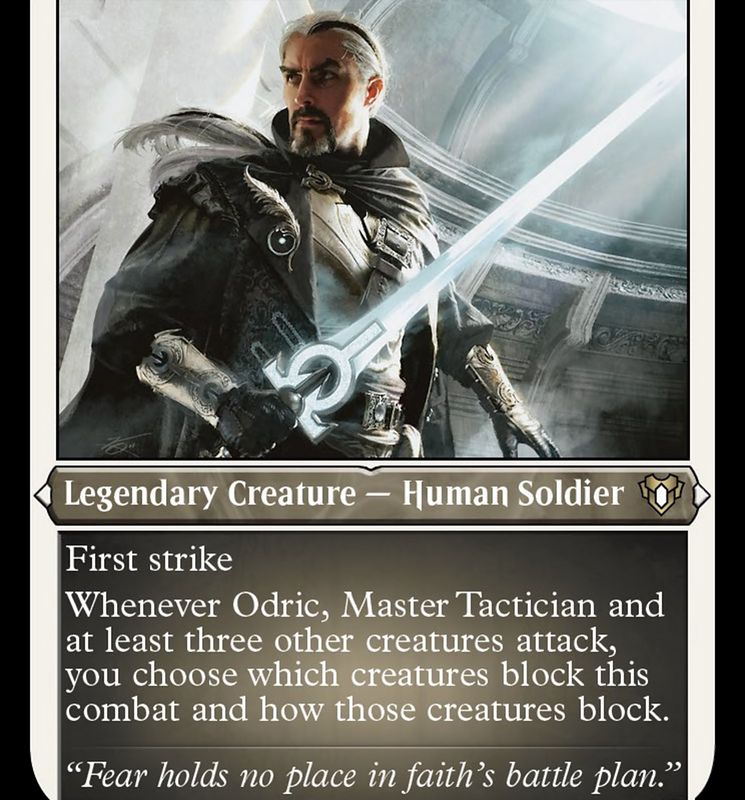 Odric, Master Tactician (Foil Etched) [Commander Masters]