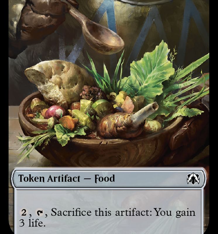 Food // Replicated Ring Double-Sided Token [March of the Machine Commander Tokens]