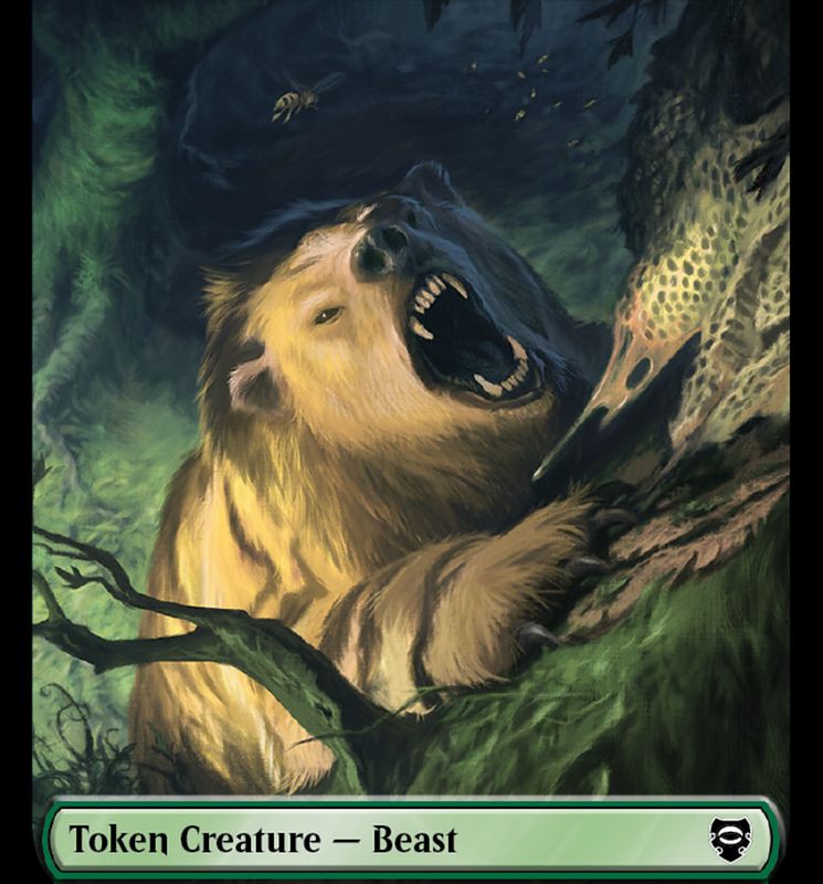 Beast // Treefolk Double Sided Token [The Lord of the Rings: Tales of Middle-Earth Commander Tokens]