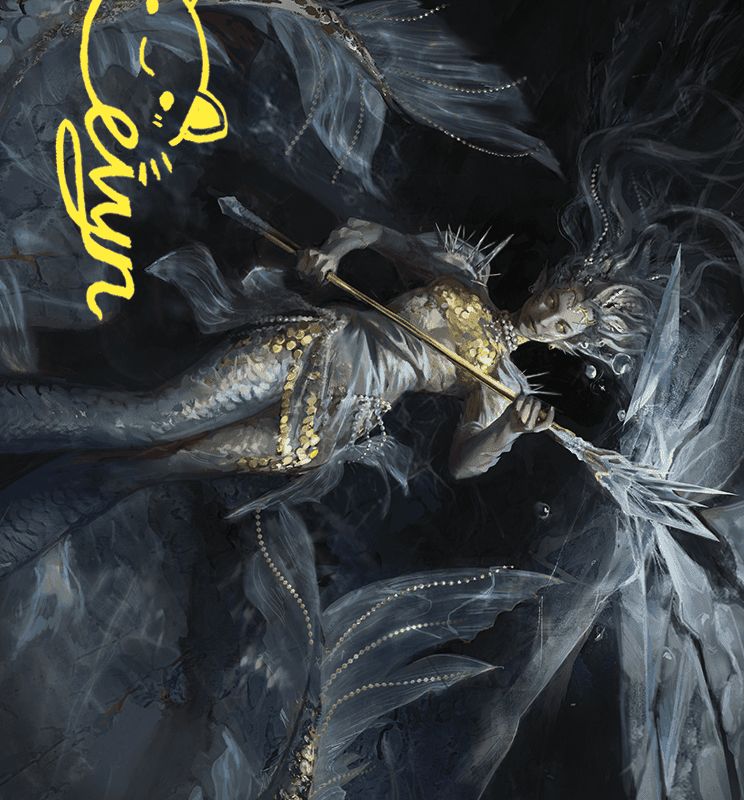Sharae of Numbing Depths Art Card (Gold-Stamped Signature) [Wilds of Eldraine Art Series]