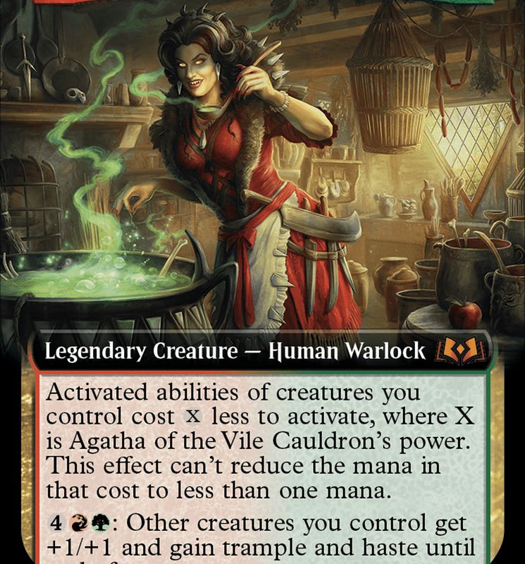 Agatha of the Vile Cauldron (Extended Art) [Wilds of Eldraine]