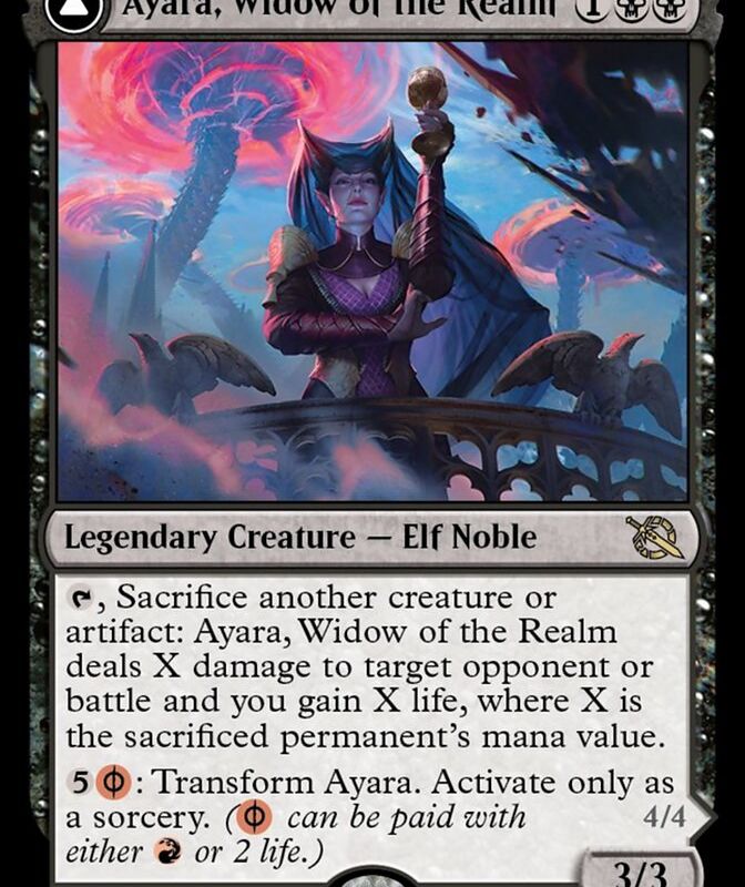 Ayara, Widow of the Realm // Ayara, Furnace Queen [March of the Machine]