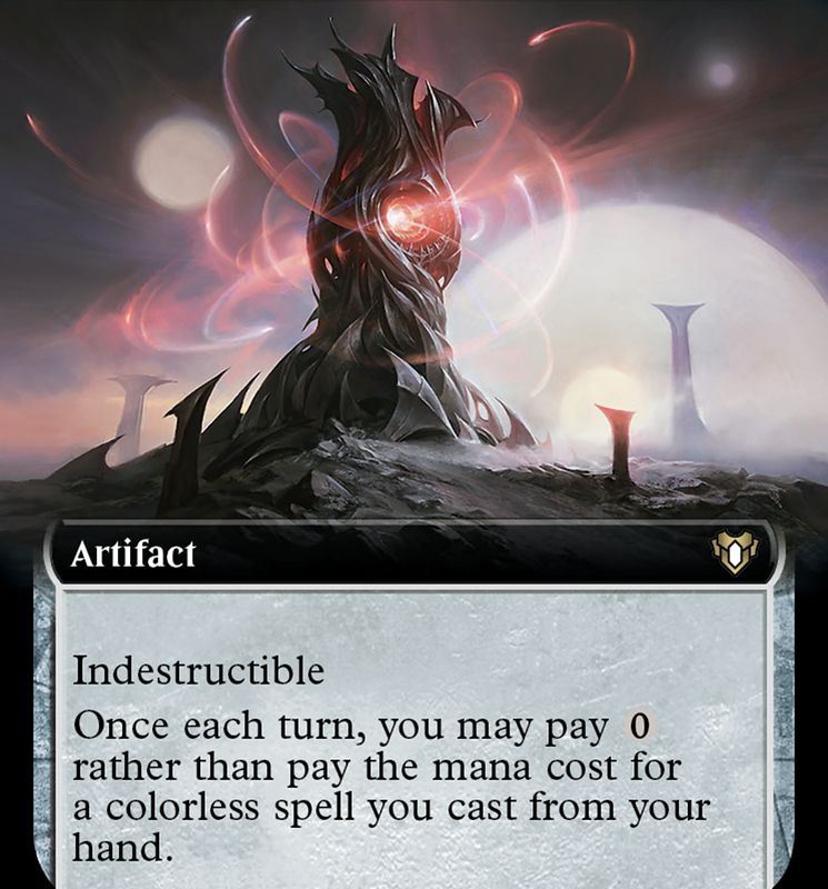 Darksteel Monolith (Extended Art) [Commander Masters]