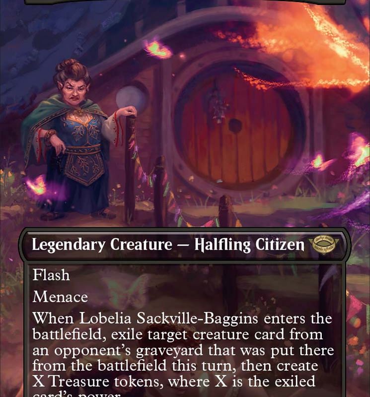 Lobelia Sackville-Baggins (Borderless Alternate Art) [The Lord of the Rings: Tales of Middle-Earth]