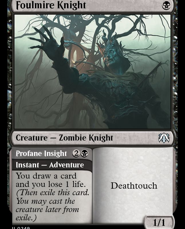 Foulmire Knight // Profane Insight [March of the Machine Commander]