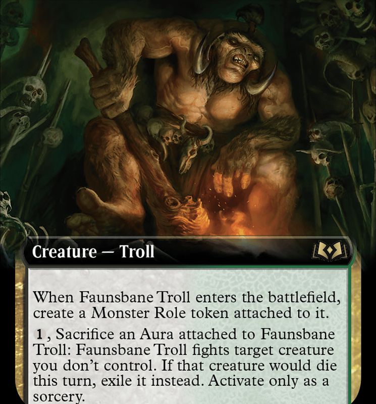 Faunsbane Troll (Extended Art) [Wilds of Eldraine]