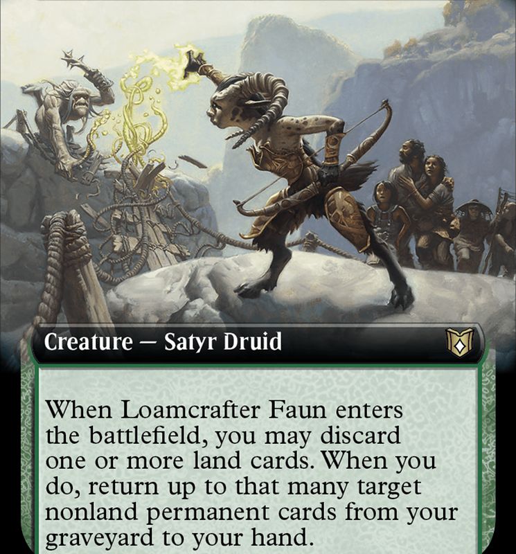 Loamcrafter Faun (Extended Art) [Wilds of Eldraine Commander]