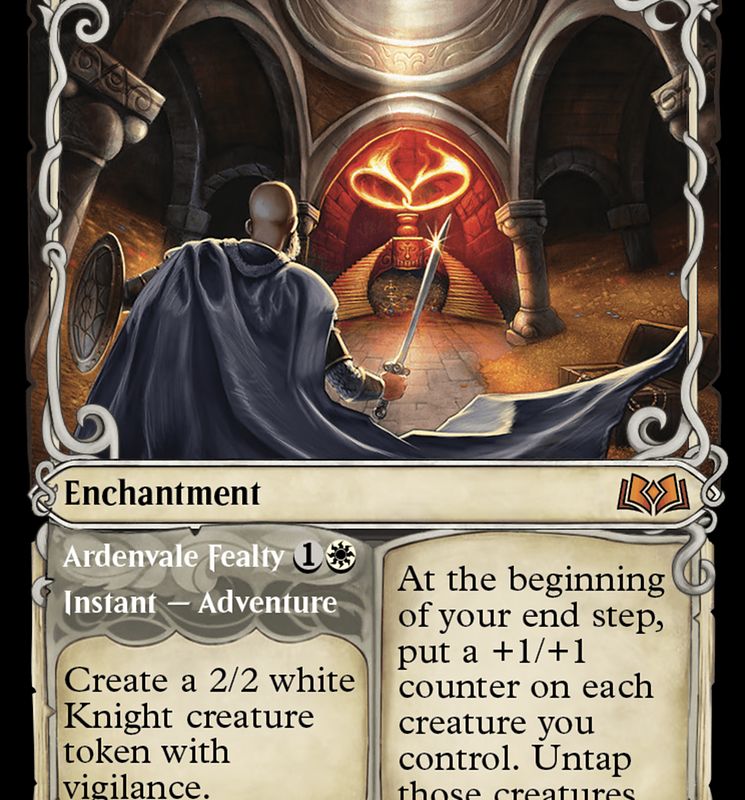 Virtue of Loyalty // Ardvenvale Fealty (Showcase) [Wilds of Eldraine]