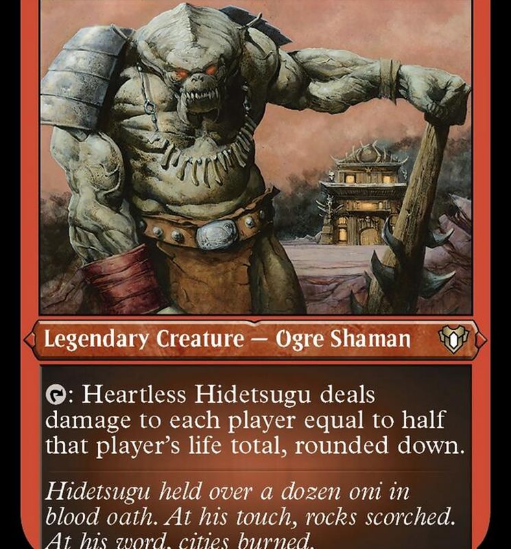 Heartless Hidetsugu (Foil Etched) [Commander Masters]
