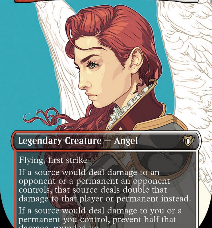 Gisela, Blade of Goldnight (Borderless Profile) [Commander Masters]