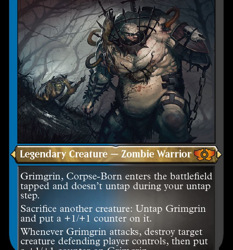 Grimgrin, Corpse-Born (Foil Etched) [Multiverse Legends]