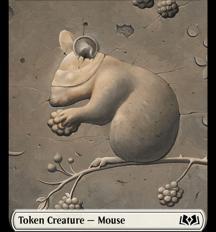Mouse // Food (0012) Double-Sided Token [Wilds of Eldraine Tokens]