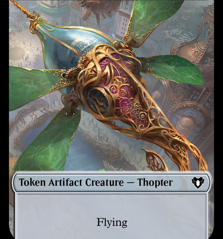Thopter // Construct (41) Double-Sided Token [Commander Masters Tokens]