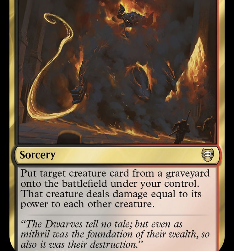 Too Greedily, Too Deep [The Lord of the Rings: Tales of Middle-Earth Commander]