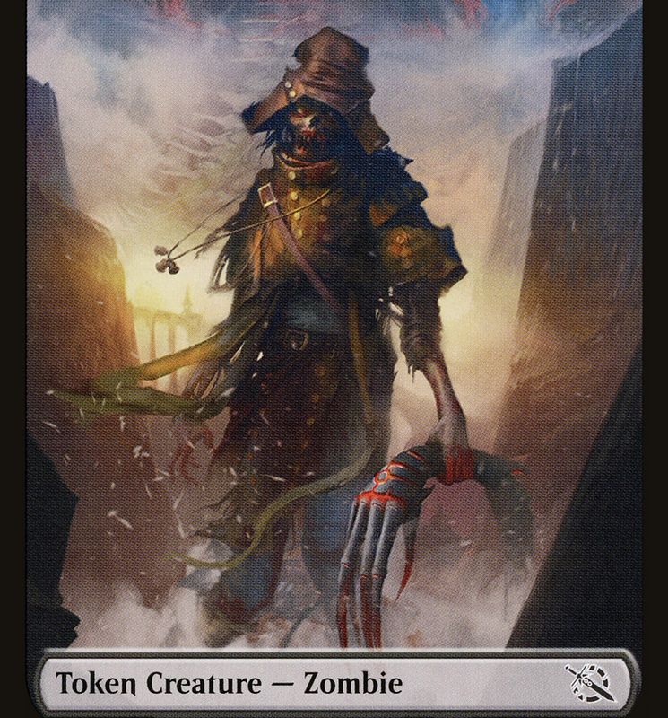 Elemental (02) // Zombie Double-Sided Token [March of the Machine Tokens]