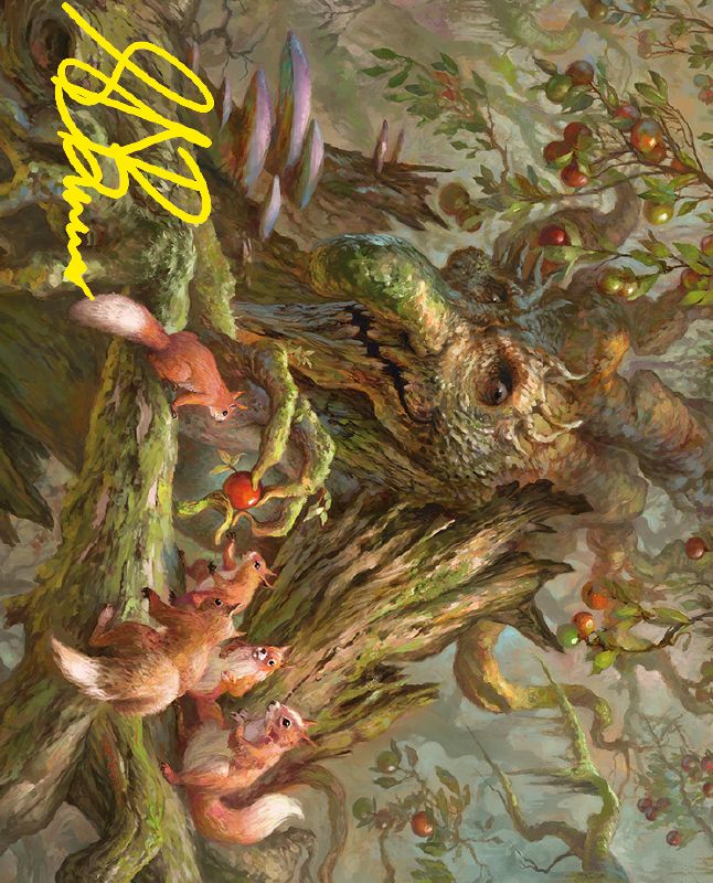 Generous Ent Art Card (Gold-Stamped Signature) [The Lord of the Rings: Tales of Middle-earth Art Series]