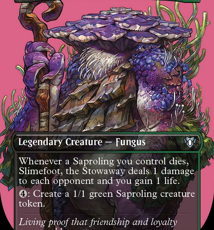 Slimefoot, the Stowaway (Borderless Profile) [Commander Masters]