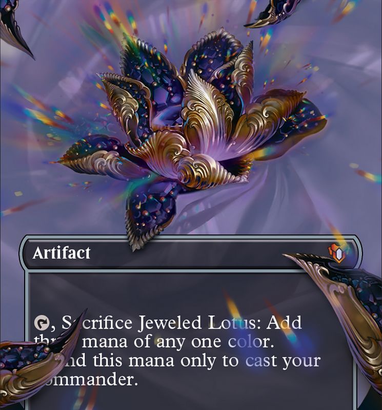 Jeweled Lotus (Borderless Textured Foil Frame Break) [Commander Masters]