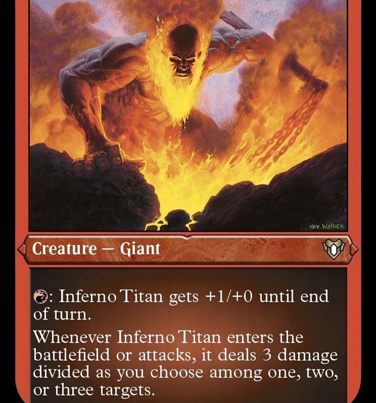 Inferno Titan (Foil Etched) [Commander Masters]