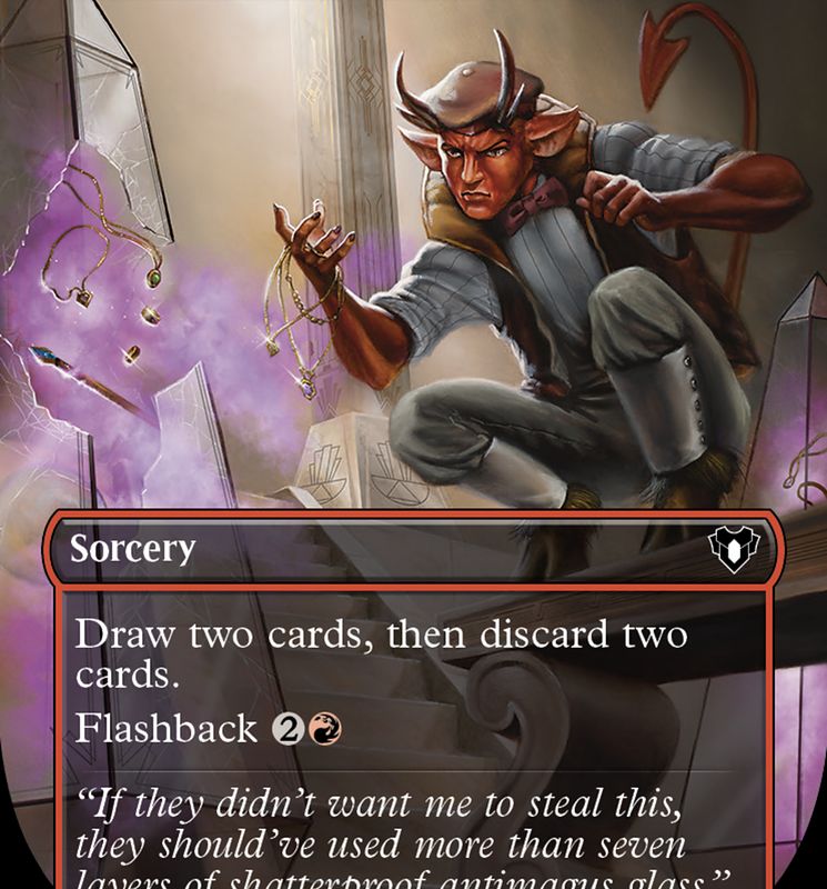 Faithless Looting (Borderless Alternate Art) [Commander Masters]
