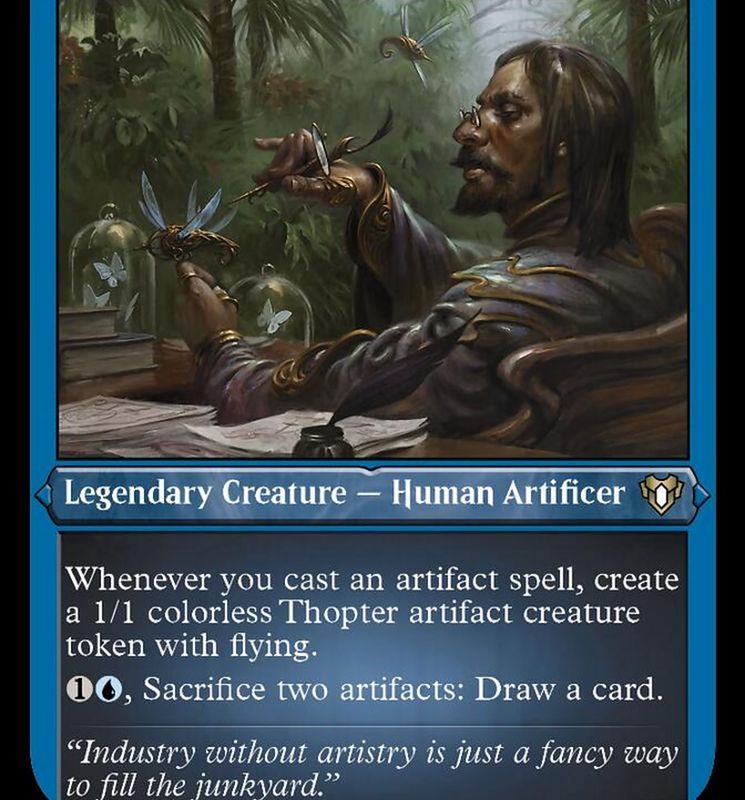 Sai, Master Thopterist (Foil Etched) [Commander Masters]