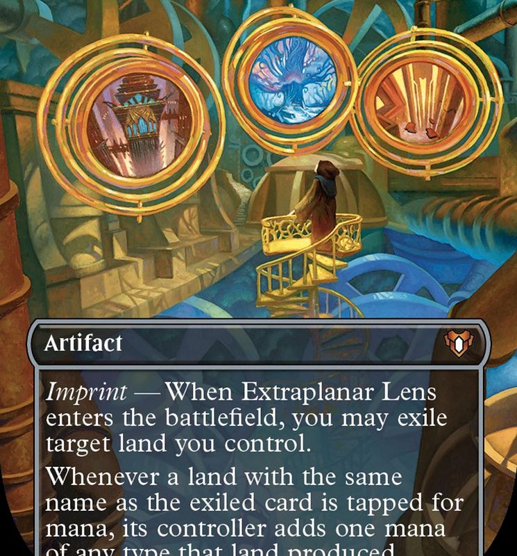 Extraplanar Lens (Borderless Alternate Art) [Commander Masters]