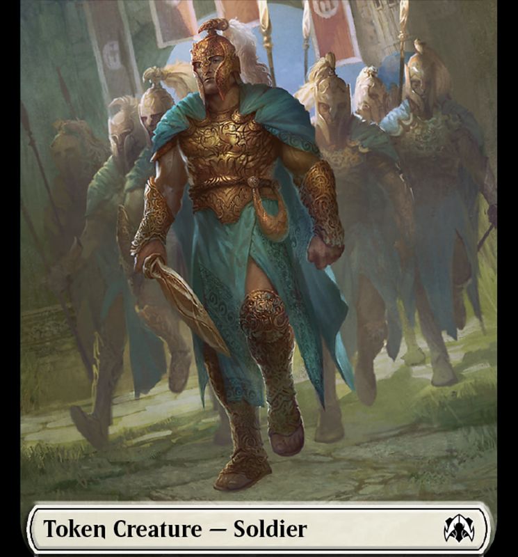 Vampire Knight // Soldier Double-Sided Token [March of the Machine Commander Tokens]