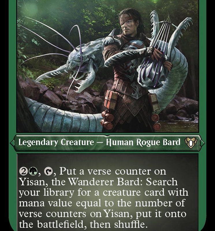 Yisan, the Wanderer Bard (Foil Etched) [Commander Masters]