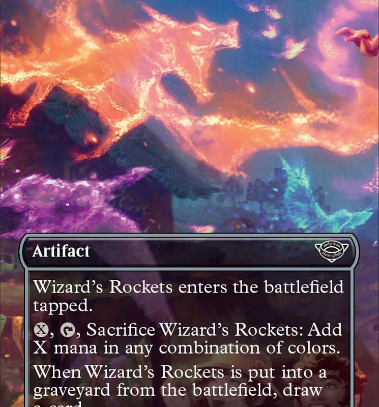 Wizard's Rockets (Borderless Alternate Art) [The Lord of the Rings: Tales of Middle-Earth]